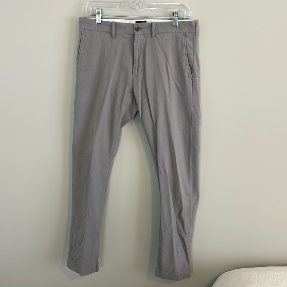 J. Crew Men's Light Gray Chinos
